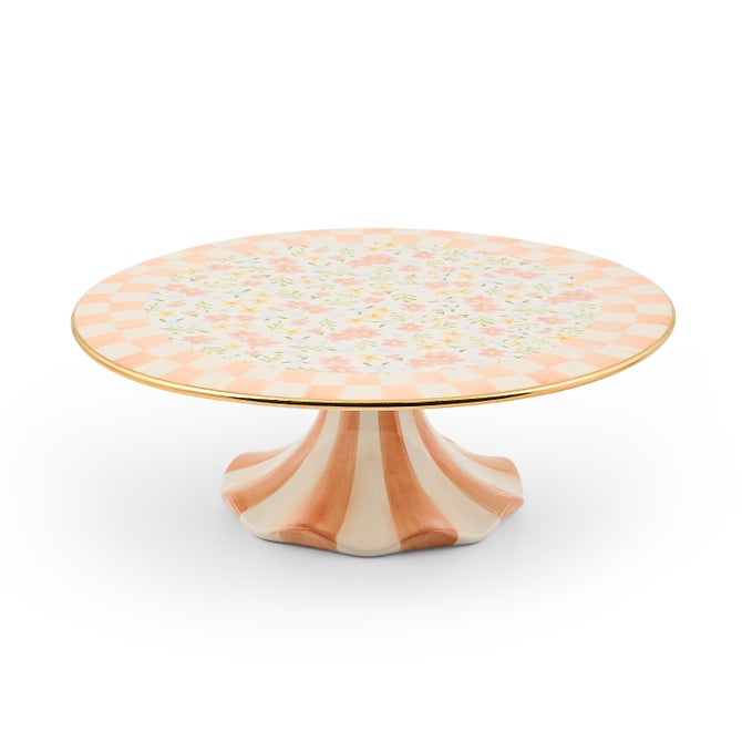 Posie Patch Ceramic Pedestal Platter image number 2