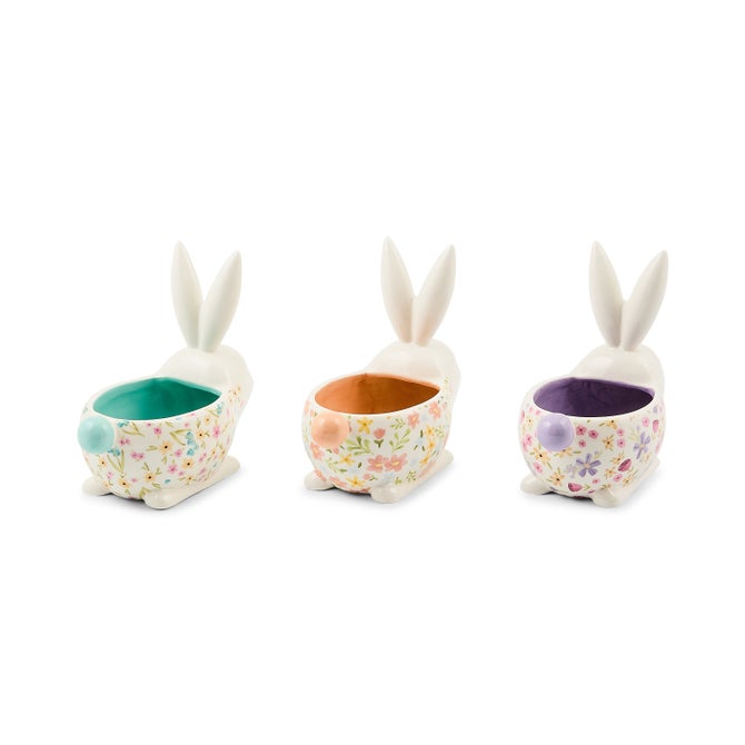 Posie Patch Ceramic Rabbit Candy Dishes, Set of 3 image number 2