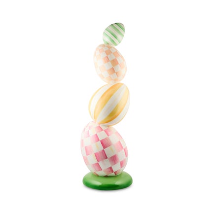 Frolic Spring Stacked Egg Trophy Topiary
