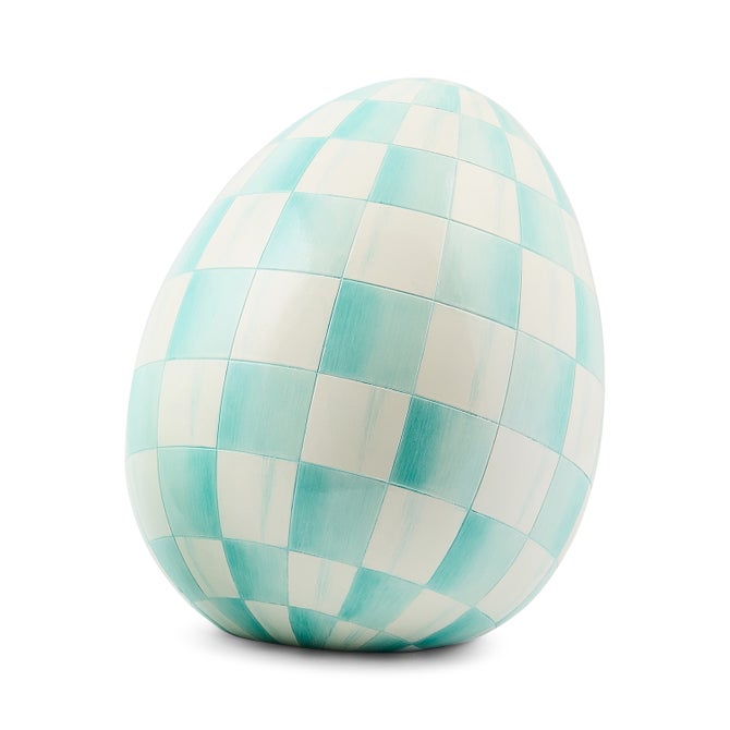 Aqua Check Small Egg image number 0