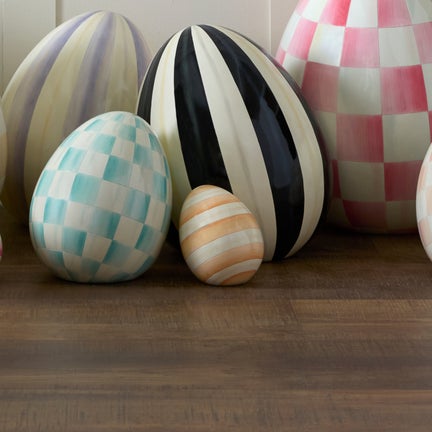 Coral Stripe Mini Egg