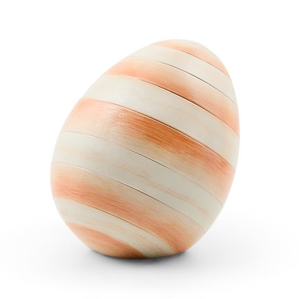 Coral Stripe Mini Egg