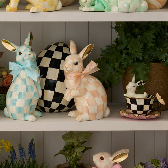 Coral Check Duchess Bunny image number 1