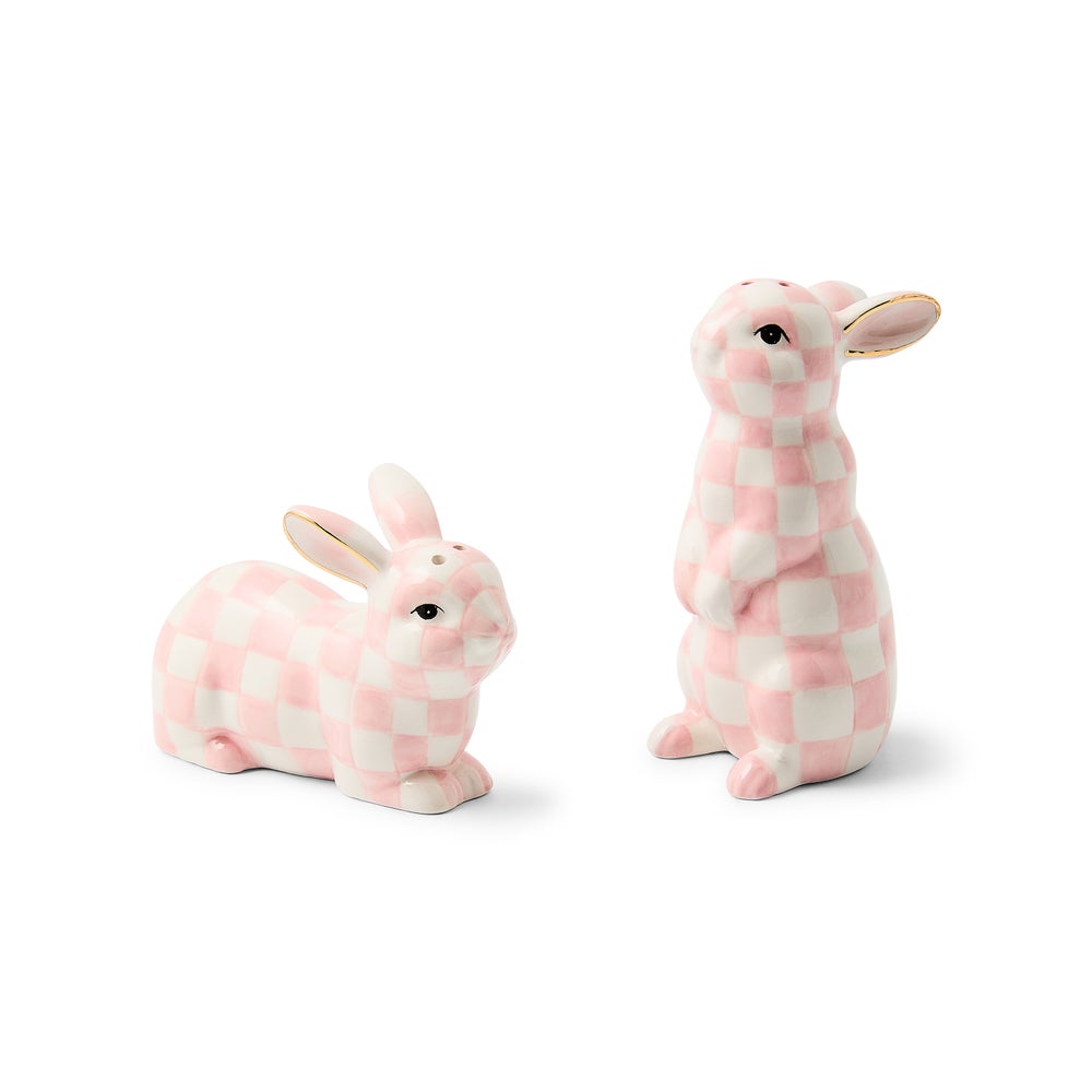 Rosy Check Bunny Salt and Pepper Set mackenzie-childs Panama imagen 1