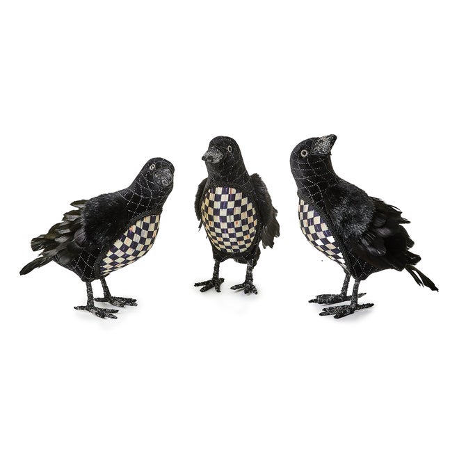 Haunted House Black Velvet & Check Crows, Set of 3 image number 0
