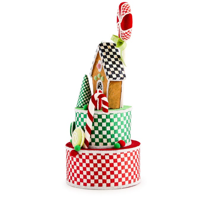 Check It Out Gingerbread Fabric Tree Topper image number 1
