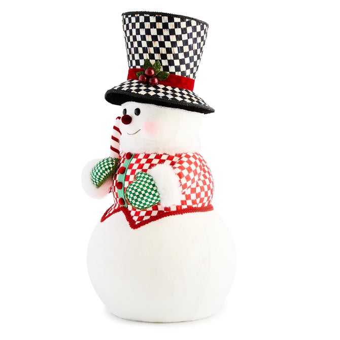 Check It Out Fabric Snowman Figure image number 1