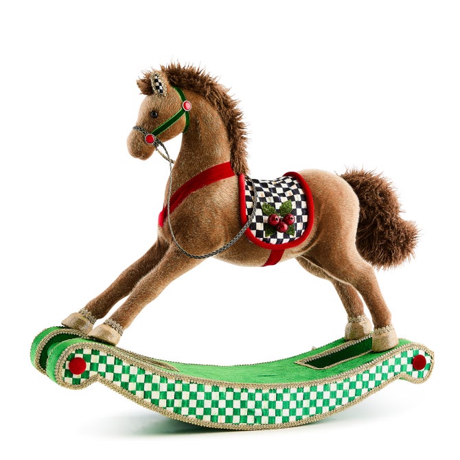 Holiday Fabric Rocking Horse image number 0
