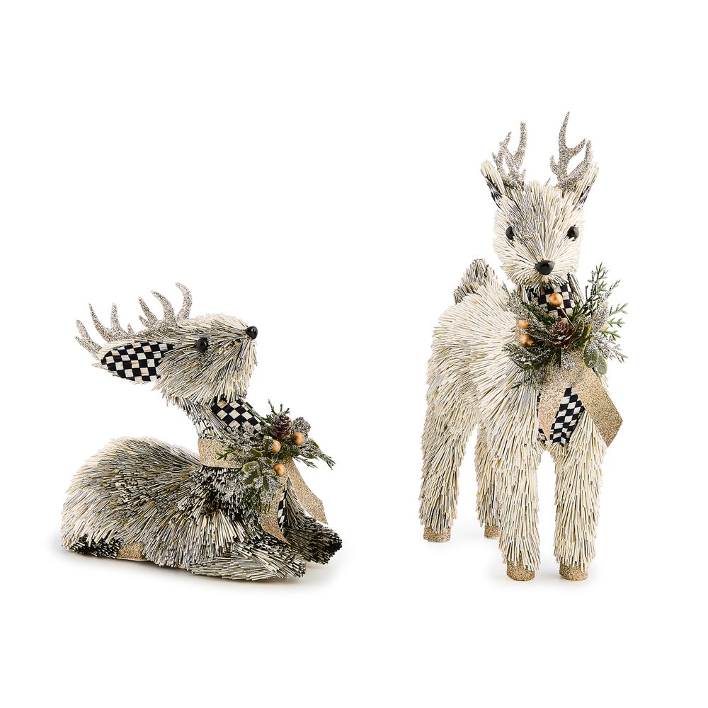 Courtly Noel Metallic Deer, Set of 2 mackenzie-childs Panama imagen 1