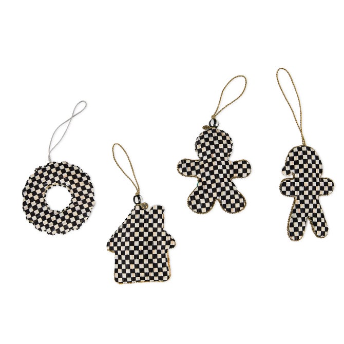 Gingerbread Beaded Ornaments, Set of 4 image number 1