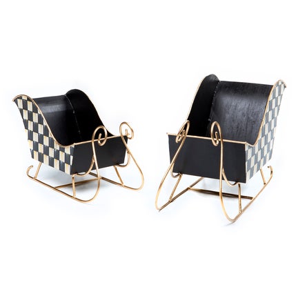 Courtly Check Small Tin Sleigh