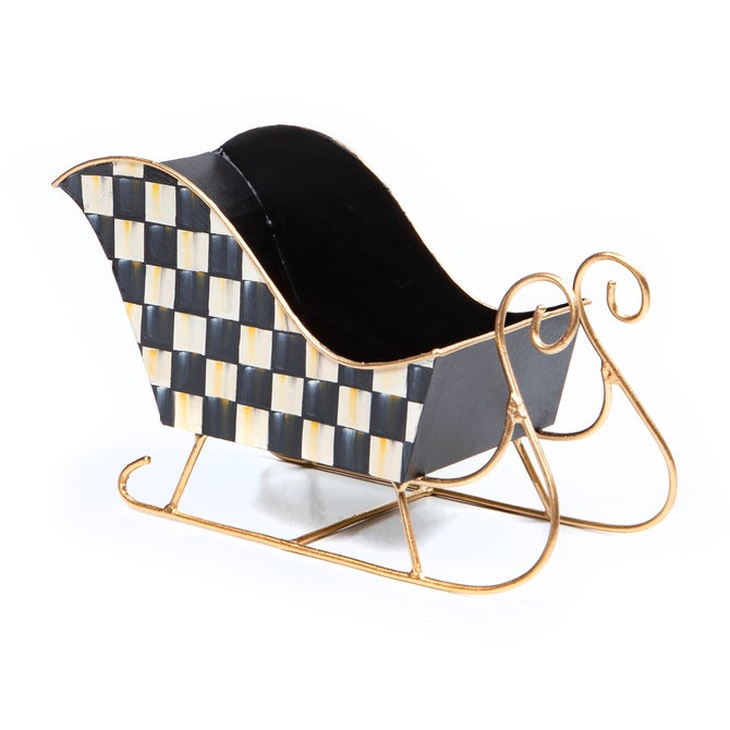 Courtly Check Small Tin Sleigh image number 0