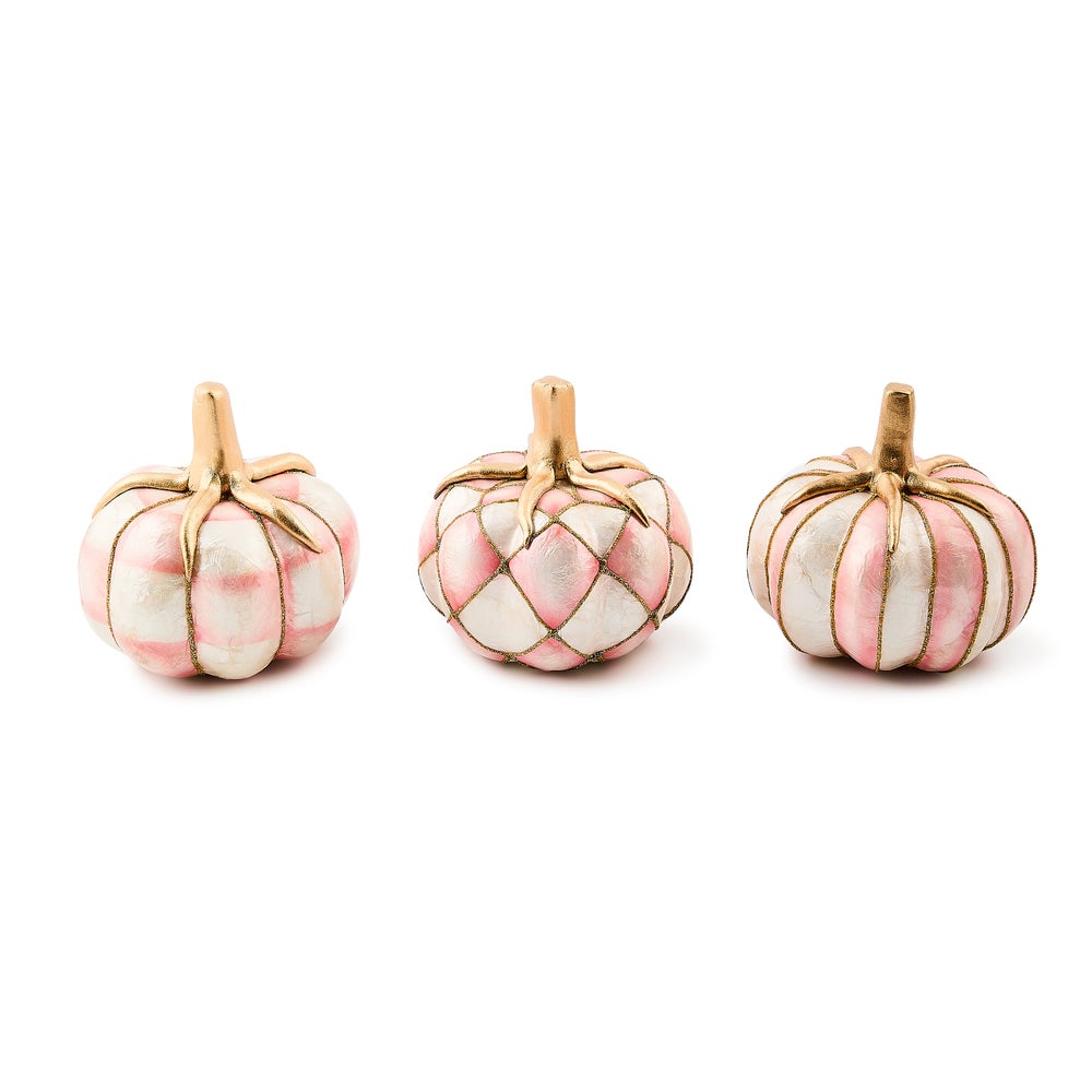 Rosy Capiz Pumpkins, Set of 3 mackenzie-childs Panama imagen 1