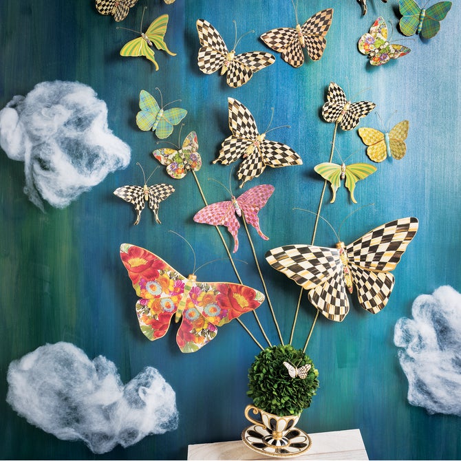 Butterfly Trio Wall Decor - Pond image number 4
