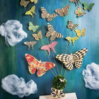 Courtly Check Butterfly Duo Wall Decor