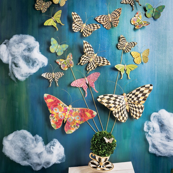 Courtly Check Butterfly Duo Wall Decor image number 4
