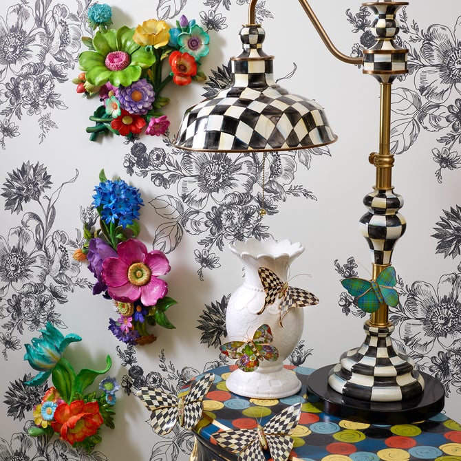 Courtly Check Butterfly Duo Wall Decor image number 3