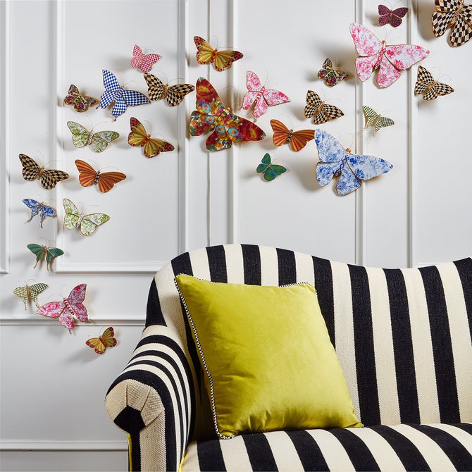 Courtly Check Butterfly Duo Wall Decor image number 5