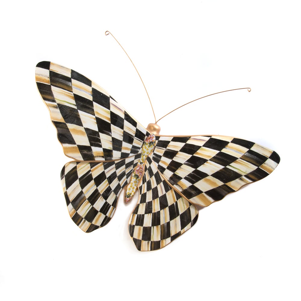 Courtly Check Butterfly Wall Decor mackenzie-childs Panama imagen 1