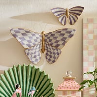 Violet Butterfly Wall Decor Duo