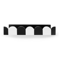 Scalloped Black & White Floating Shelf
