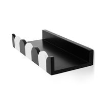Scalloped Black & White Floating Shelf