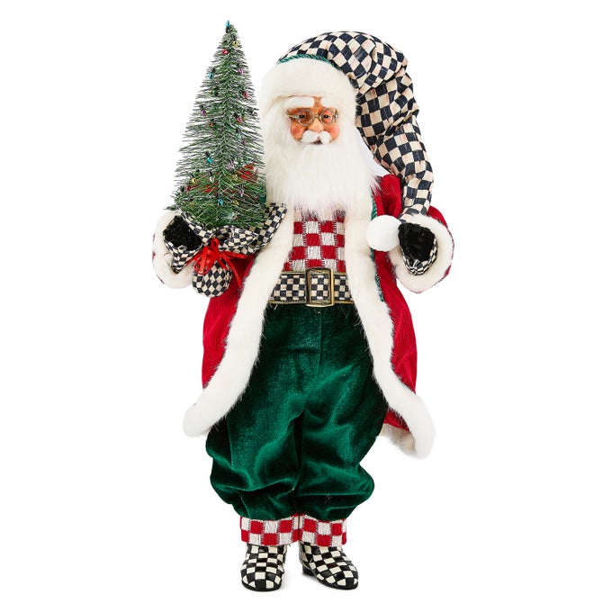 Check It Out Fabric Santa with Tree image number 0