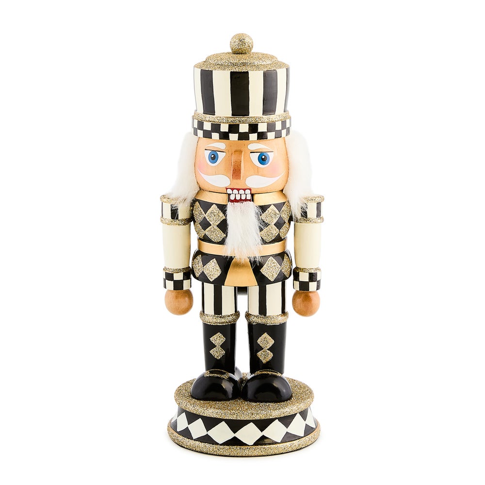 Courtly Harlequin Short Nutcracker mackenzie-childs Panama imagen 1 Courtly Harlequin Short Nutcracker mackenzie-childs Panama imagen 1