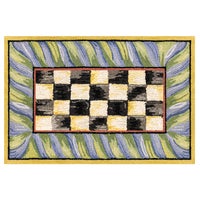 Courtly Check Purple & Green Washable Rug