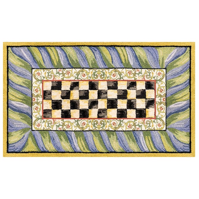 Courtly Check Purple & Green Washable Rug image number 2