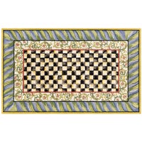 Courtly Check Purple & Green Washable Rug