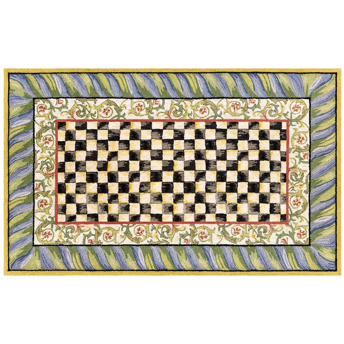 Courtly Check Purple & Green Washable Rug image number 6