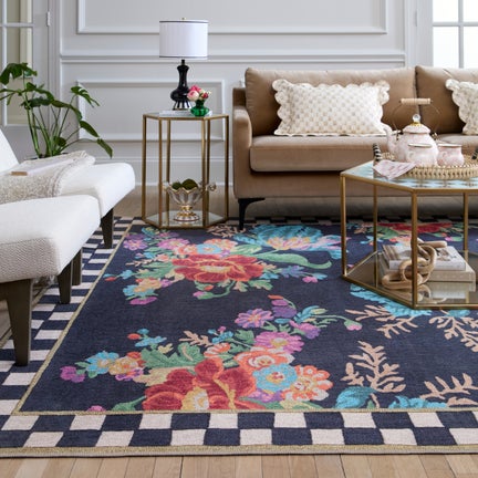 Flower Market 8' x 10' Washable Rug