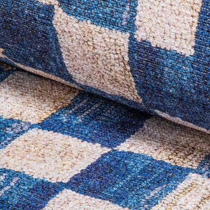 Truly Royal Check 2'6" x 8' Washable Runner