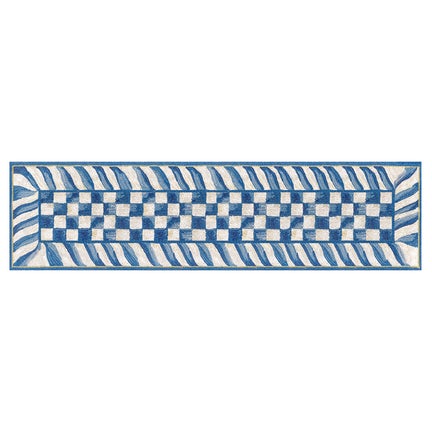 Truly Royal Check 2'6" x 8' Washable Runner