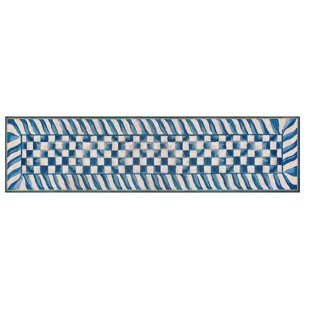 Truly Royal Washable Rug - Royal Check, 2'6