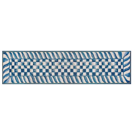 Truly Royal Check 2'6" x 10' Washable Runner