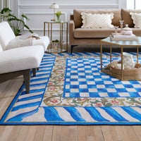 Truly Royal Check 8' x 10' Washable Rug