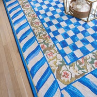 Truly Royal Check 8' x 10' Washable Rug