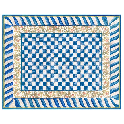 Truly Royal Check 8' x 10' Washable Rug