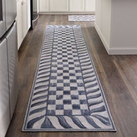 Sterling Check 2'6" x 8' Washable Runner