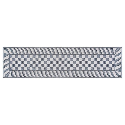 Sterling Check 2'6" x 10' Washable Runner