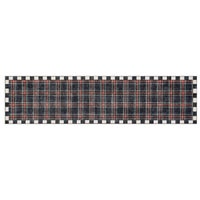 Stewart Tartan Black 2'6" x 10' Washable Runner