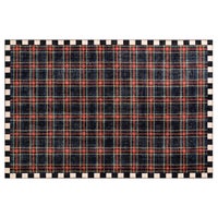 Stewart Tartan Black 5' x 7'6" Washable Rug