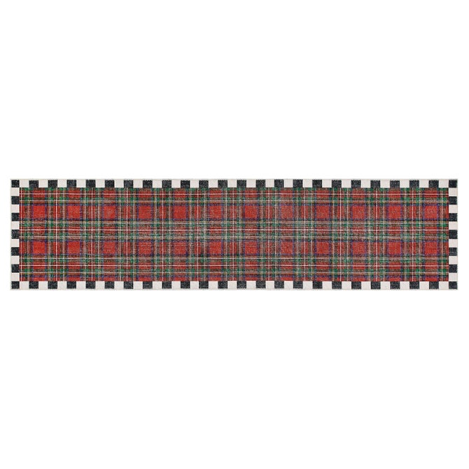 Royal Stewart Tartan Red 2'6" x 10' Washable Runner image number 0