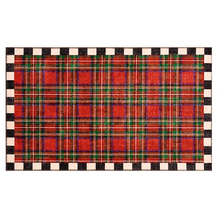 Royal Stewart Tartan Red 3' x 5' Washable Rug