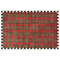 Royal Stewart Tartan Red 5' x 7'6" Washable Rug
