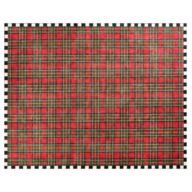 Royal Stewart Tartan Red 8' x 10' Washable Rug image number 0