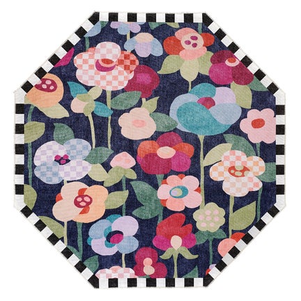 Posie Field 6' Foot Octagon Washable Rug