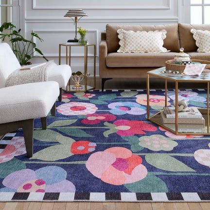 Posie Field 8' x 10' Washable Rug